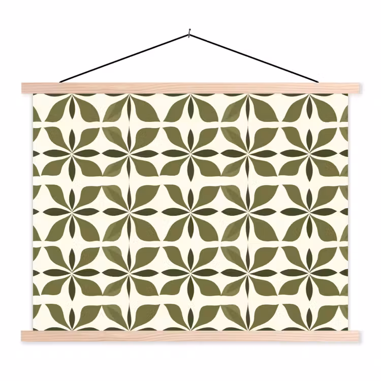 Schoolplaat - Botanisch - Retro - Groen — 1