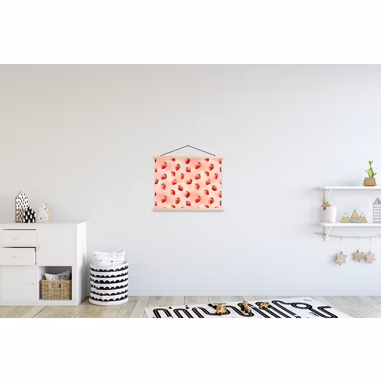 Schoolplaat - Aardbei - Patroon - Roze — 3