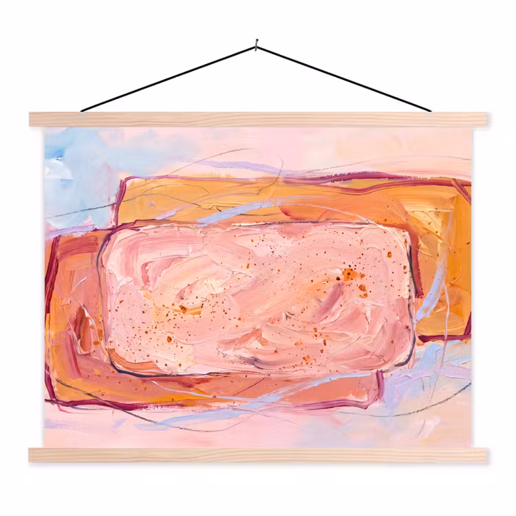 Schoolplaat - Abstract - Vormen - Modern - Roze — 1
