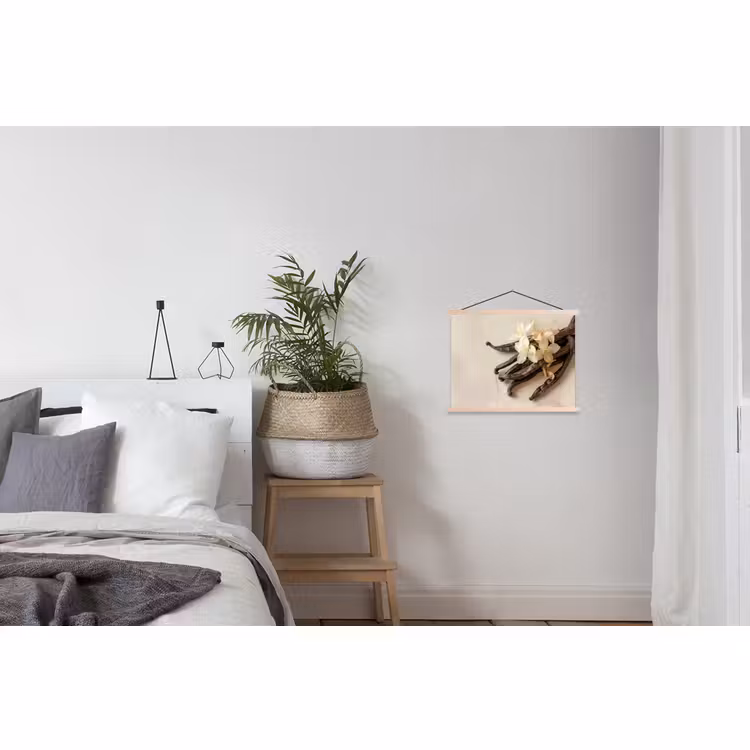 Schoolplaat - Vanille - Bloemen - Beige — 2