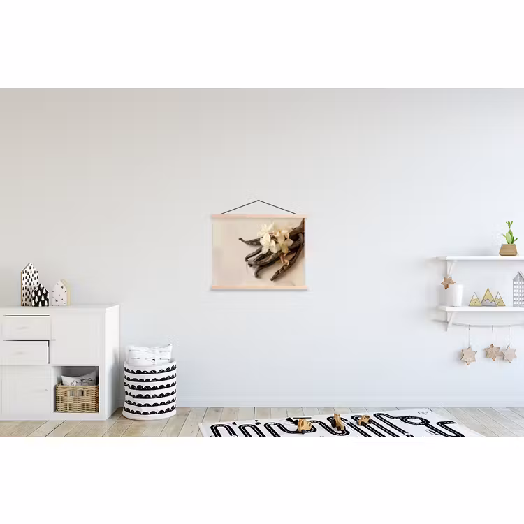 Schoolplaat - Vanille - Bloemen - Beige — 3