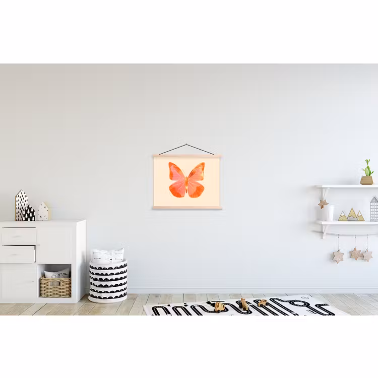 Schoolplaat - Vlinder - Minimalistisch - Roze — 3