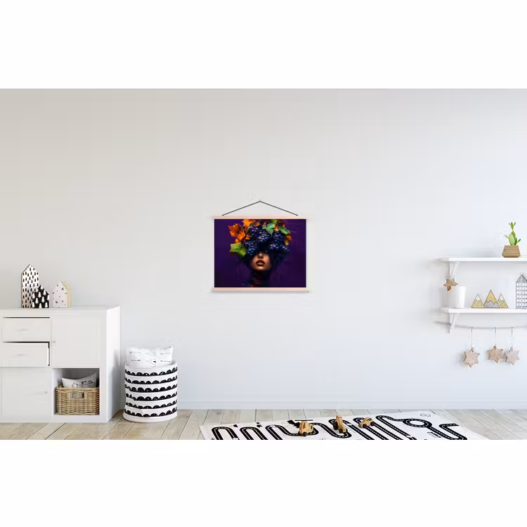 Schoolplaat - Vrouw - Paars - Druiven — 3