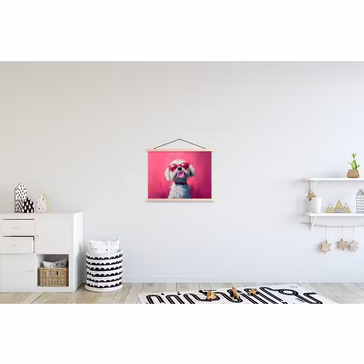 Schoolplaat - Pink - Hond - Bubbel — 3