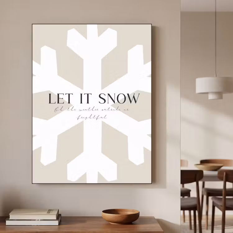 Art Frame - Sneeuw - Japandi - Winter - Decoratie — 4