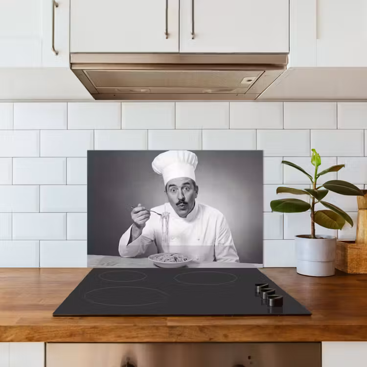 Spatscherm keuken - Chef - Spaghetti - Pasta — 6