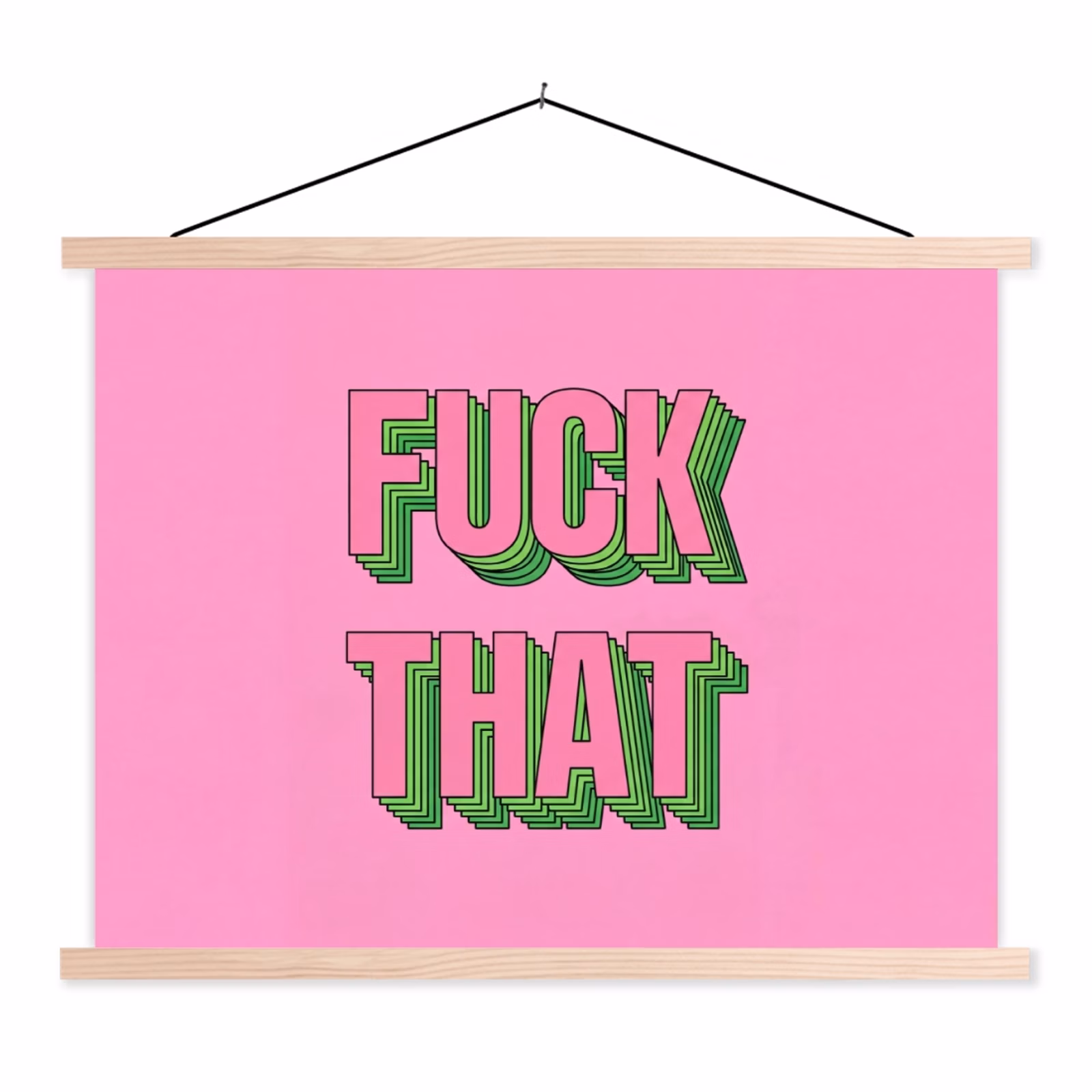 Schoolplaat - Tekst - Bold - Roze — 1
