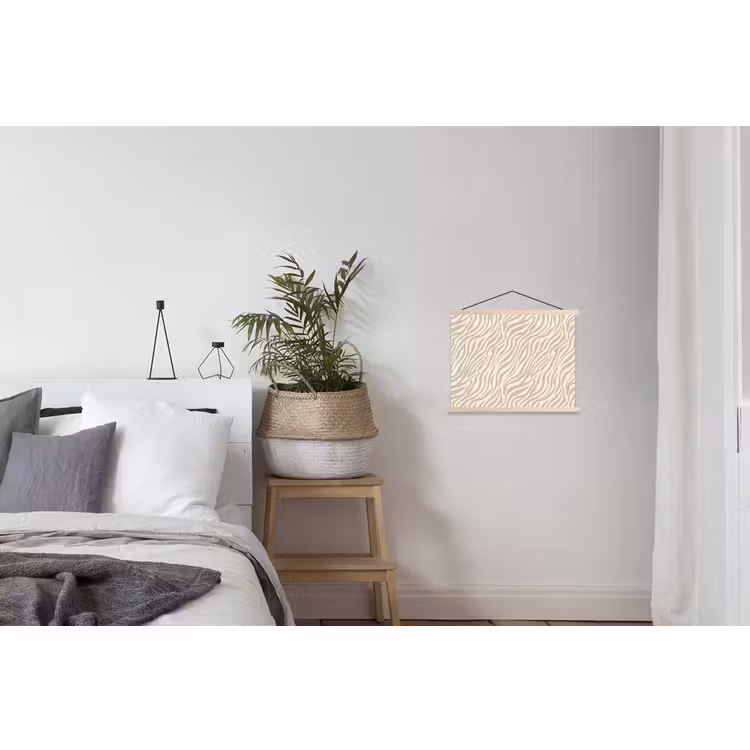 Schoolplaat - Zebra - Patroon - Beige — 2
