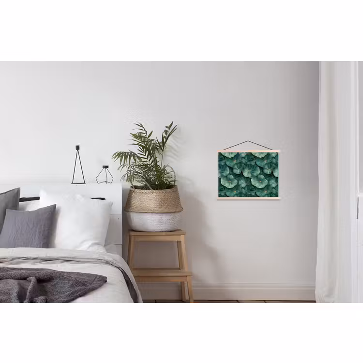 Schoolplaat - Patroon - Bladeren - Groen — 2
