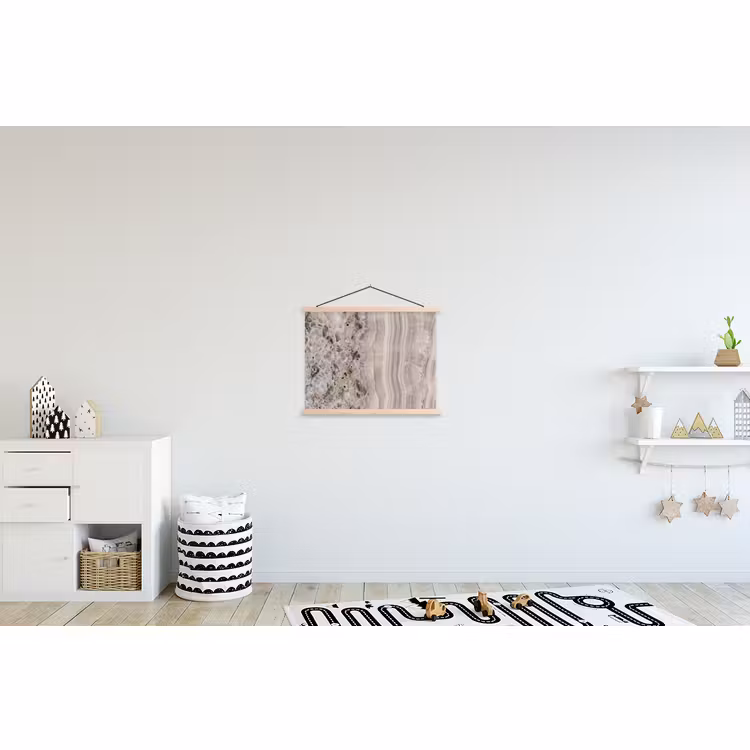 Schoolplaat - Steen - Textuur - Abstract - Beige - Wit — 3