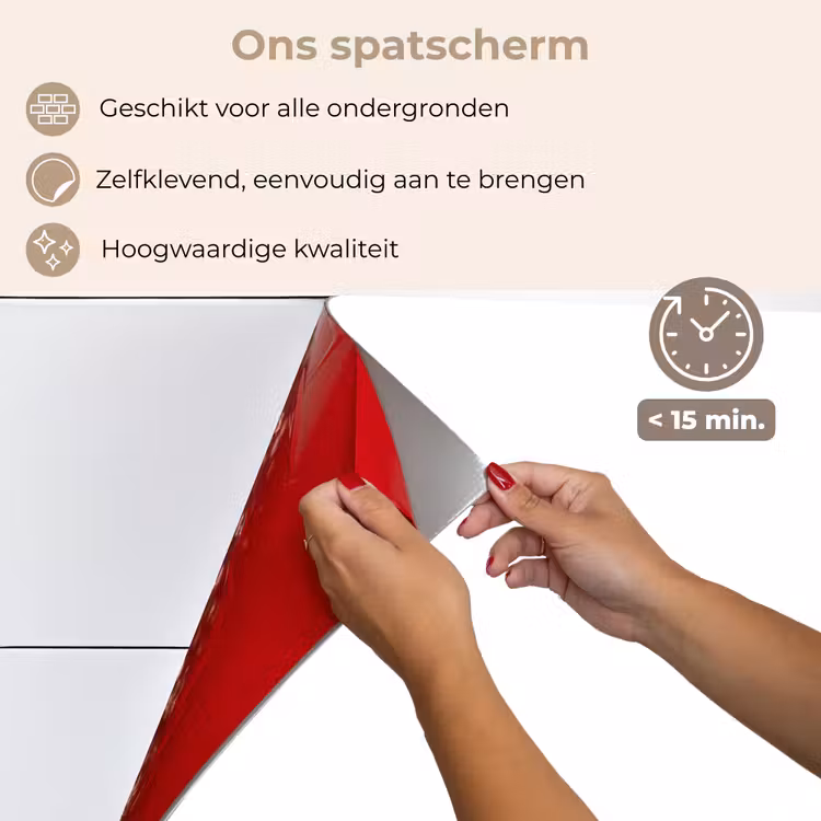 Spatscherm keuken - Zuivere Witheid — 4