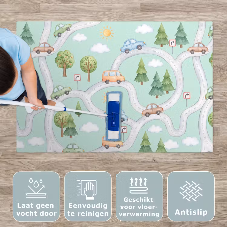 Speelkleed - Auto - Weg - Patroon — 4