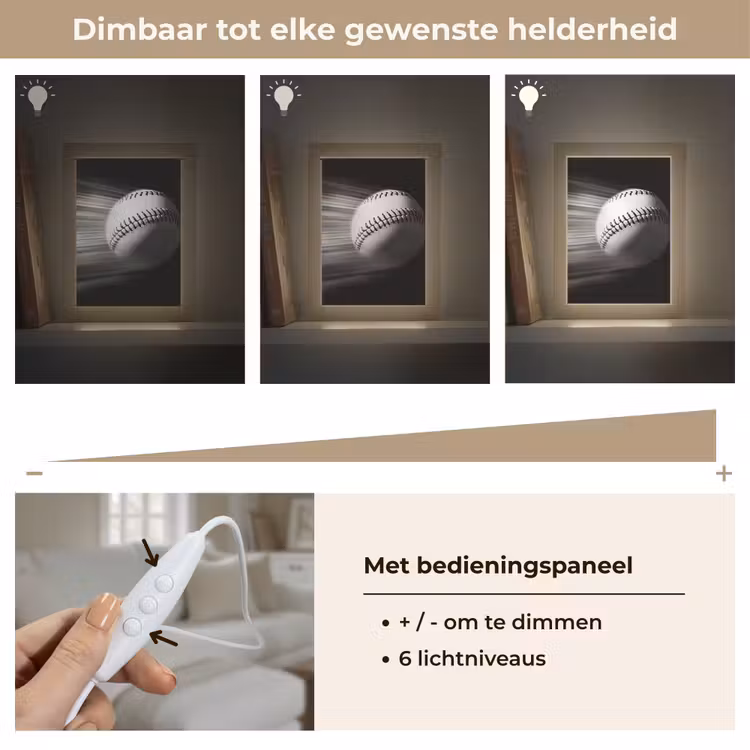 Tafellamp - Honkbal - Wit - Vliegt — 8