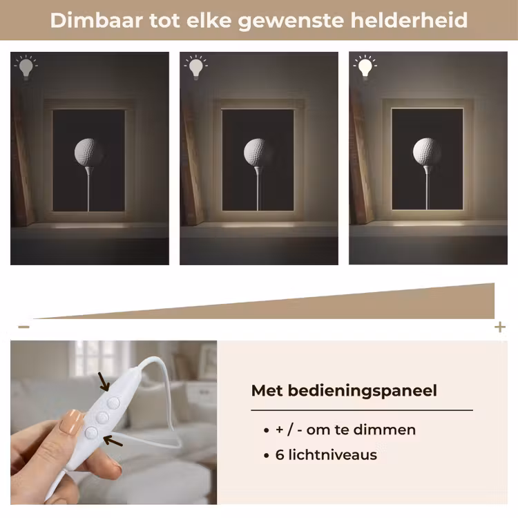 Tafellamp - Golfbal - Minimalistisch - Wit — 8