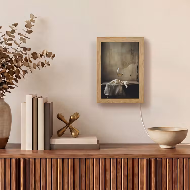 Tafellamp - Strik - Beige - Witte - Wijn — 4