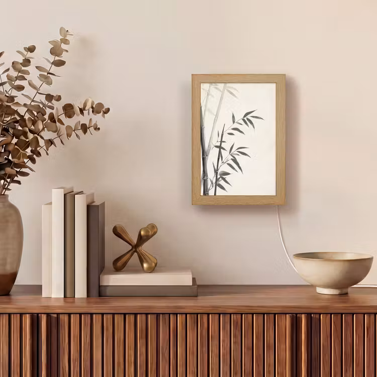 Tafellamp - Japandi - Bamboe - Beige — 4