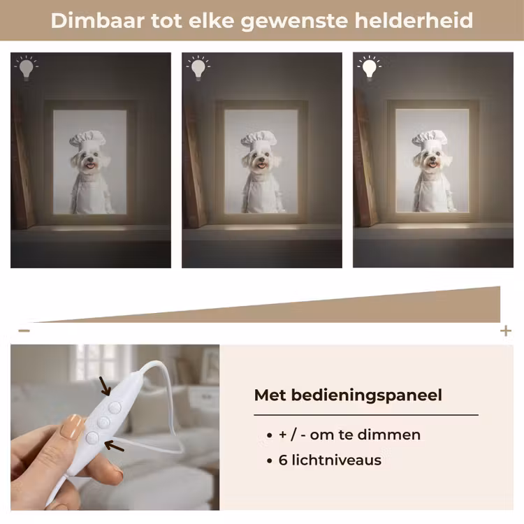 Tafellamp - Hond - Wit - Kok — 8