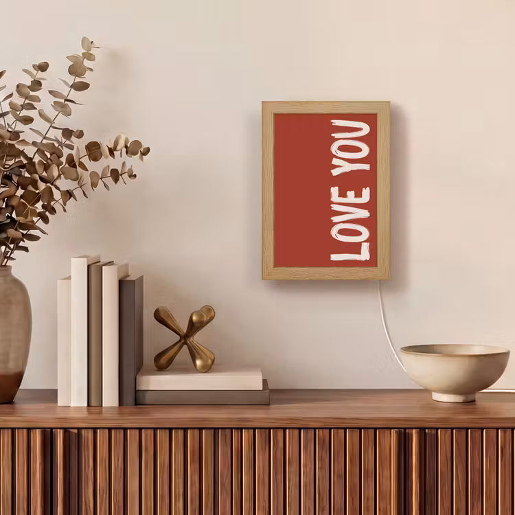 Tafellamp - Schuin - Loveyou - Rood — 4