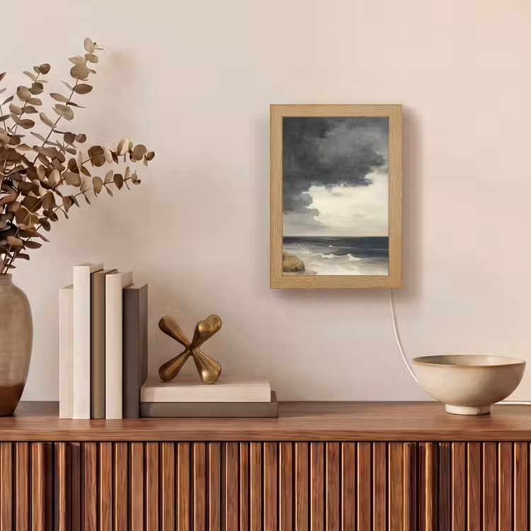 Tafellamp - Kust - Golven - Rots - Storm — 4