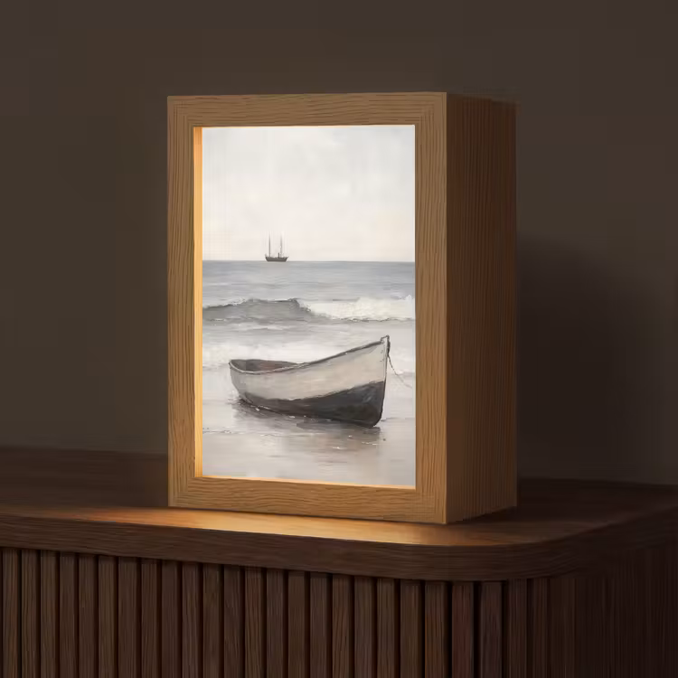 Tafellamp - Roeiboot - Zee - Horizon — 1