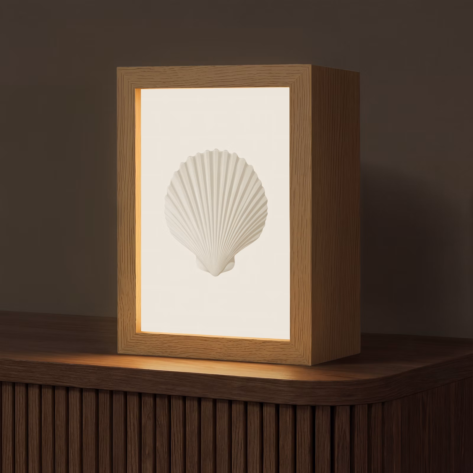 Tafellamp - Schelp - Minimalistisch - Wit — 1