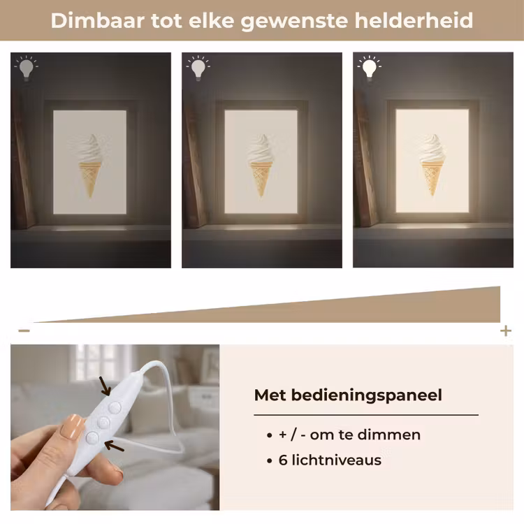 Tafellamp - Softijs - Hoorntje - Wit — 7
