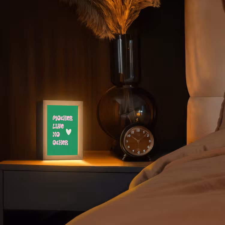 Tafellamp - Tekst - Hartje - Moeder - Groen — 3