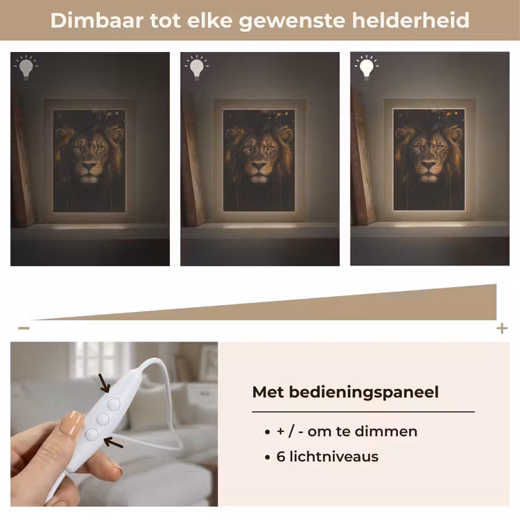 Tafellamp - Leeuw - Goud - Druppels — 8