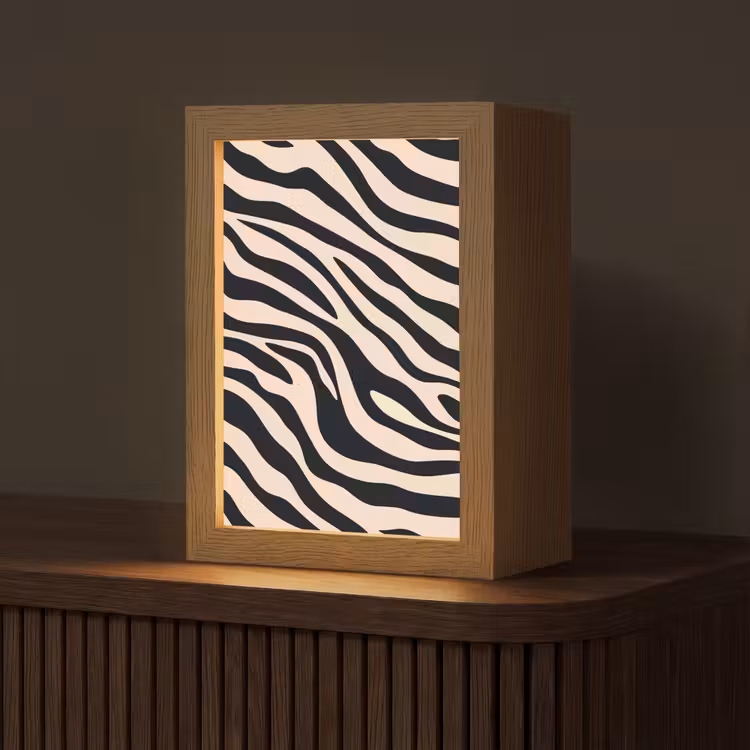 Tafellamp - Zebraprint - Dynamisch - Roze — 1