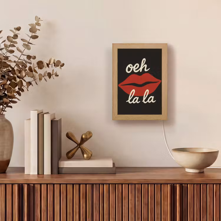 Tafellamp - Lip - Rood - Quote — 4