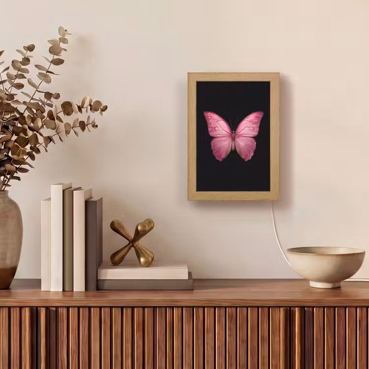 Tafellamp - Vlinder - roze - Elegant — 4