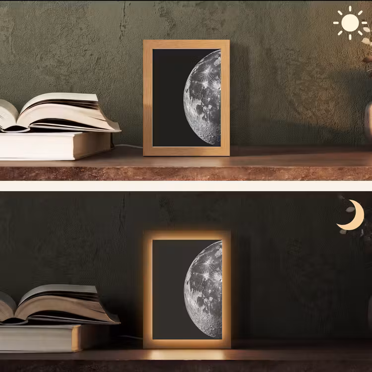 Tafellamp - Close-up - Maan - Wit - Textuur — 5
