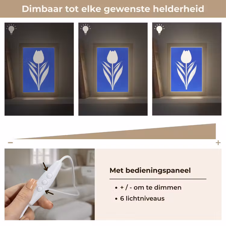 Tafellamp - Tulp - Minimalistisch - Bladeren - Wit — 8