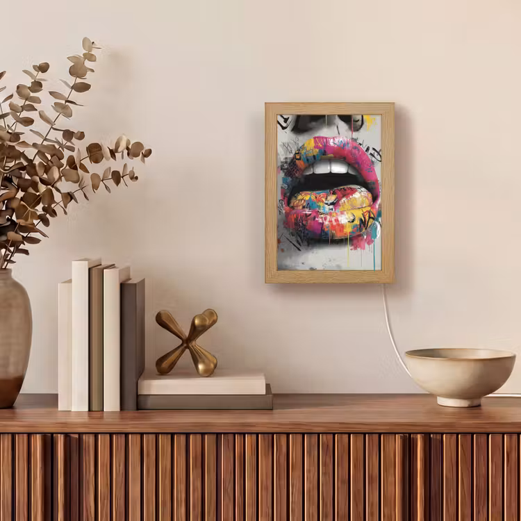 Tafellamp - Lippen - Graffiti - Expressief — 4
