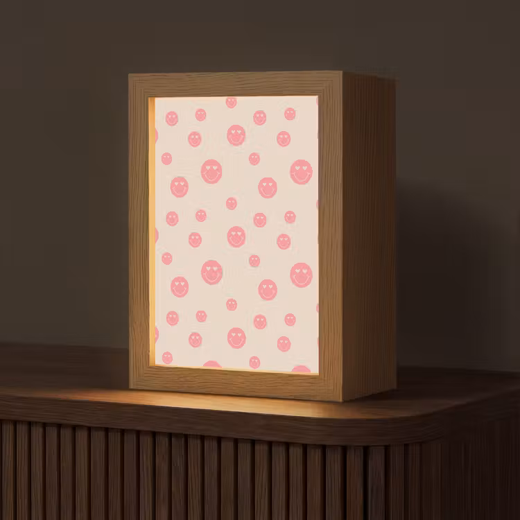 Tafellamp - Smiley - Hart - Ogen - Patroon — 1
