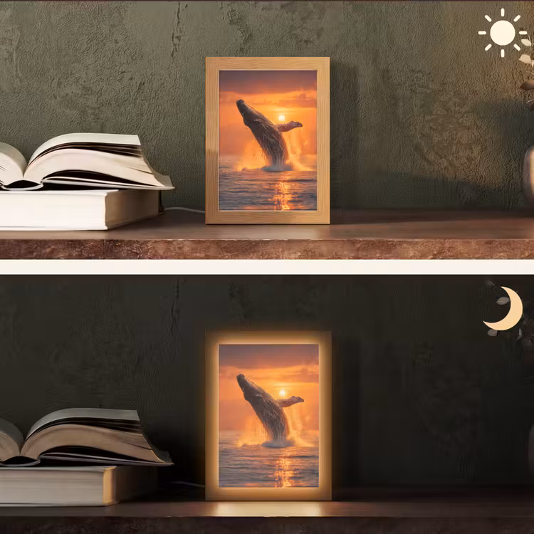 Tafellamp - Walvis - Zon - Zee — 5
