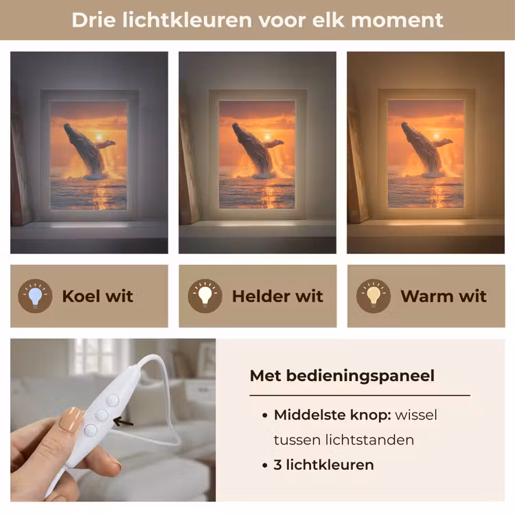 Tafellamp - Walvis - Zon - Zee — 6