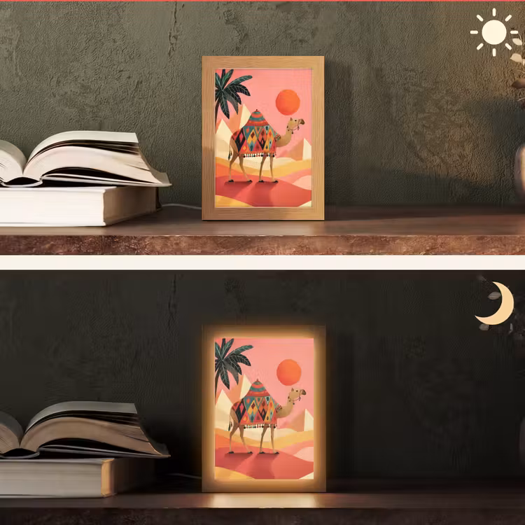 Tafellamp - Kameel - Pyramides - Rode zon — 5