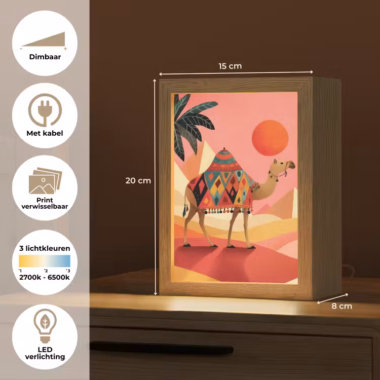 Tafellamp - Kameel - Pyramides - Rode zon — 7