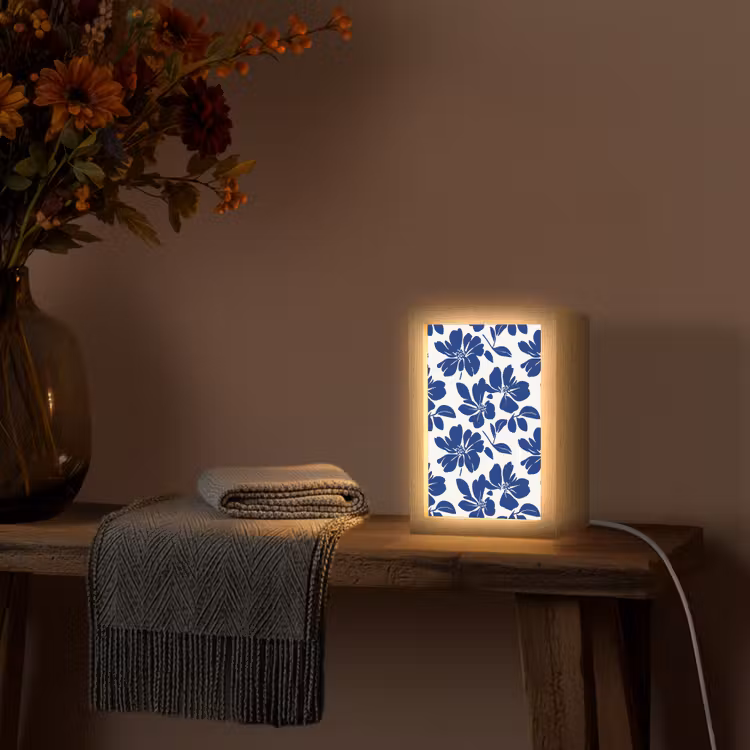Tafellamp - Floraal - Modern - Blauw — 2