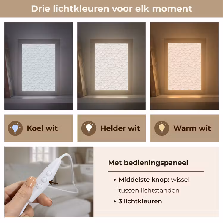 Tafellamp - Schubben - Wit - Elegant — 6