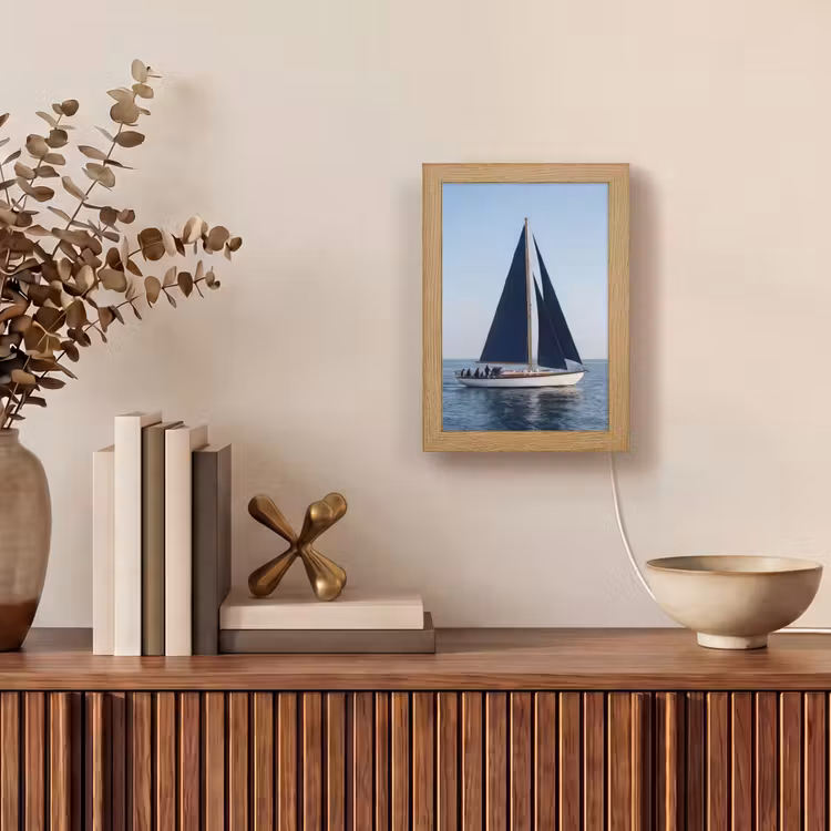 Tafellamp - Zeilboot - Zee - Blauw — 4