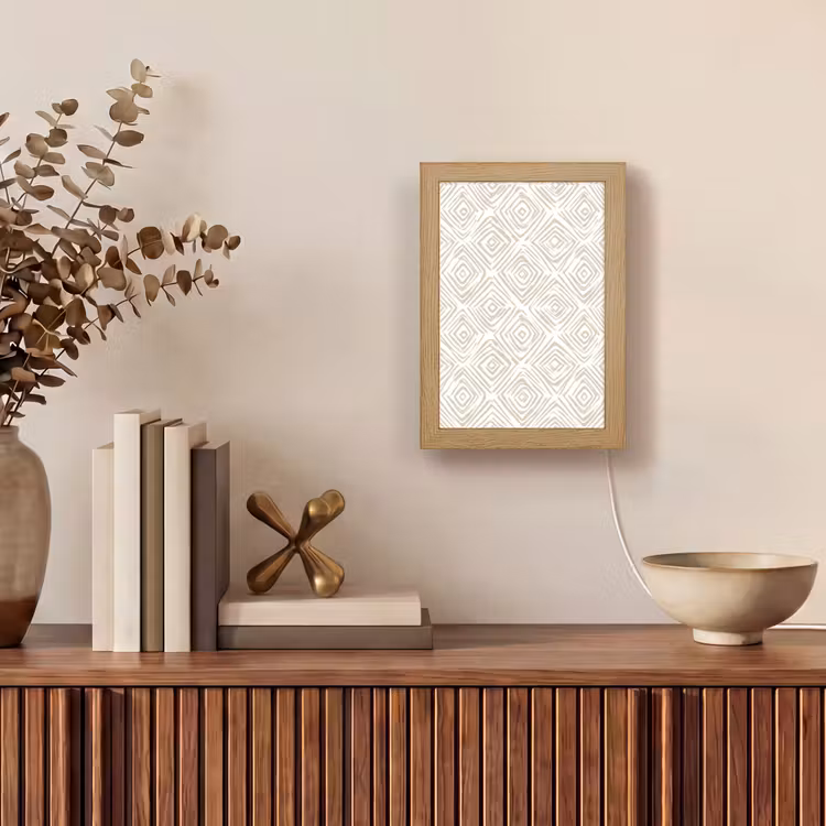 Tafellamp - Abstract - Ruit - Beige — 4