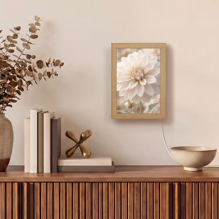 Tafellamp - Bloem - Dahlia - Wit — 4