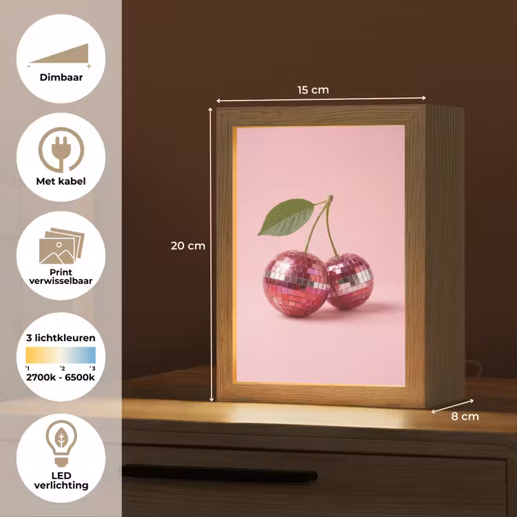 Tafellamp - Disco - Kersen - Roze — 7