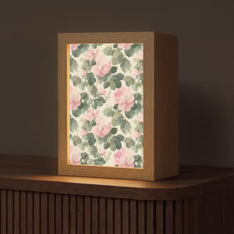 Tafellamp - Rozen - Botanisch - Roze — 1
