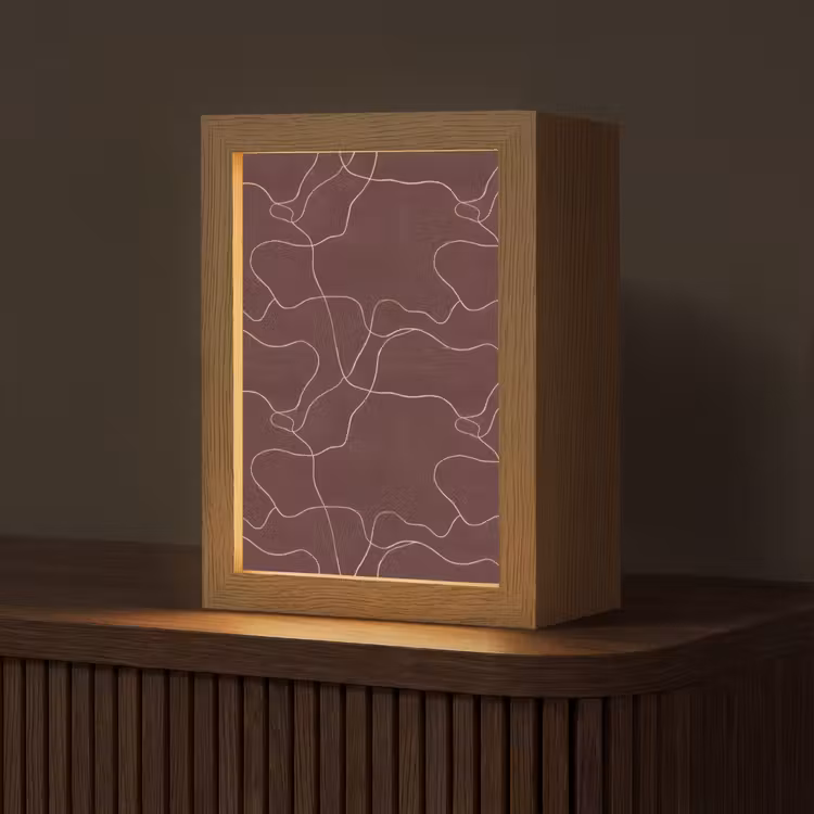 Tafellamp - Abstract - Modern - Bruin — 1