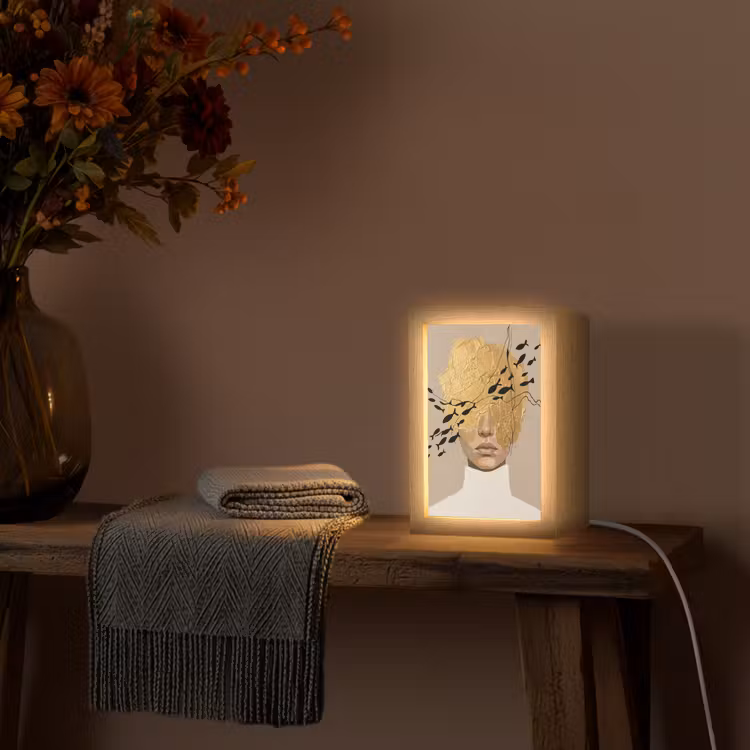 Tafellamp - Modern - Vrouw - Goud — 2