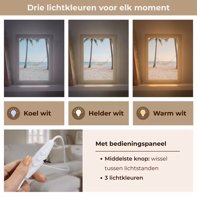 Tafellamp - Hangmat - Strand - Wit — 6