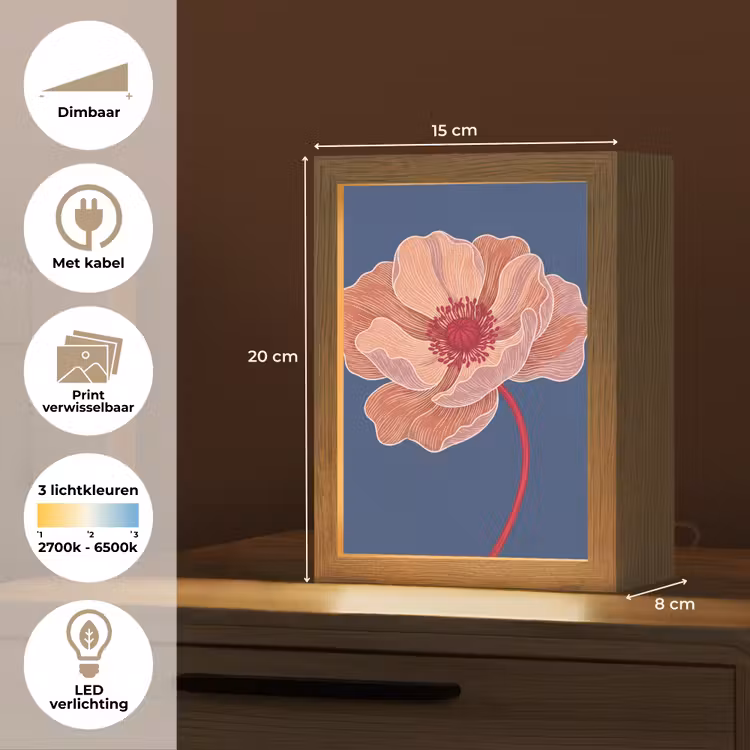 Tafellamp - Bloemen - Modern - Abstract — 7